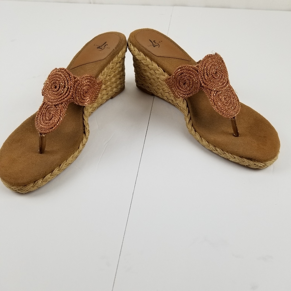 Life Stride EUC Swirl wedge sandals size 9.5